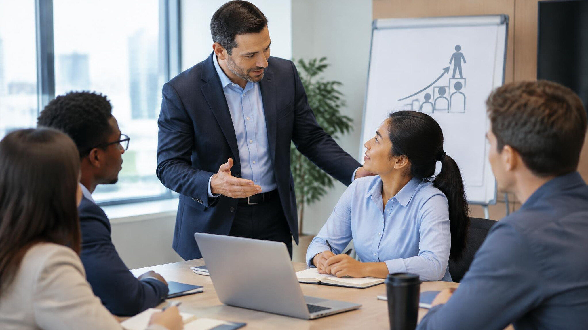 leader coaching employee